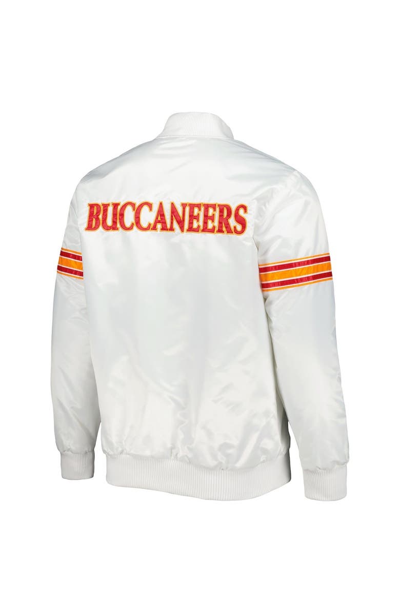 STARTER Men's Starter White Tampa Bay Buccaneers The Power Forward Full-Snap Jacket, Alternate, color, White