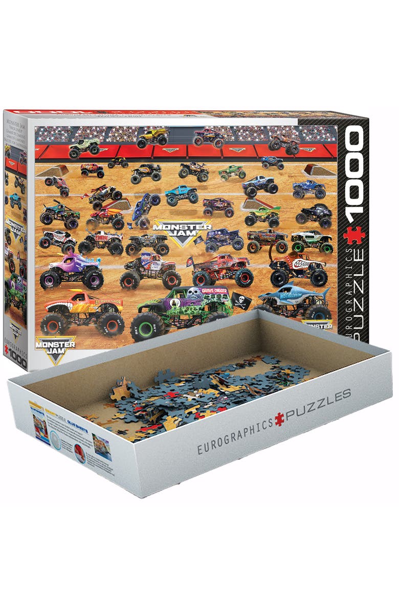 Eurographics Monster Jam Truck Lineup 1000Piece Puzzle, Adult, Alternate, color, Multicolored