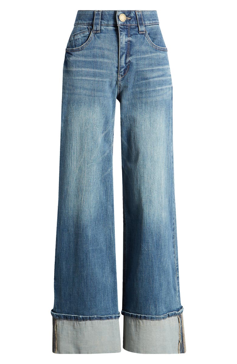 Wit & Wisdom Skyrise Wide Leg Jeans, Alternate, color, Mid Blue Artisanal