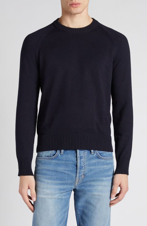 Tシャツ・カットソー TOM FORD FW24 MERINO WOOL SWEATER (KPL003 YMW010S23HB800) TOM FORD Merino Wool Sweater | REVERSIBLE