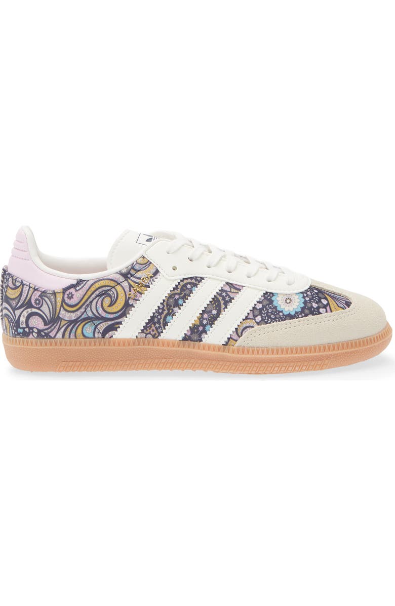 adidas Kids' Samba Sneaker, Alternate, color, Core White/ Orchid Fusion/ Gum