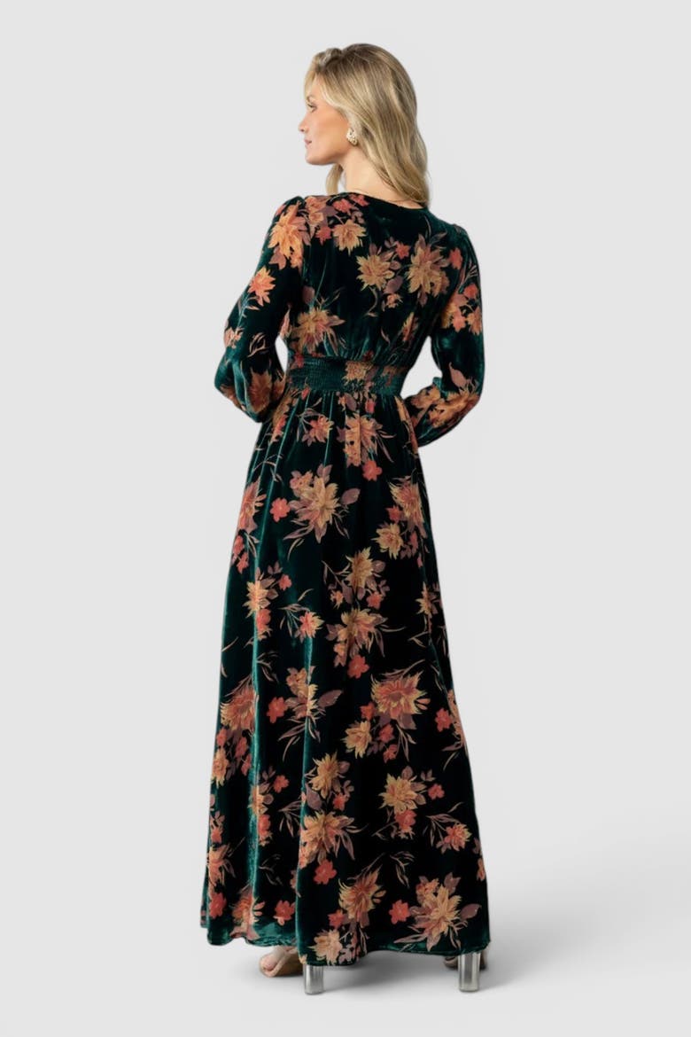 Elina Maxi Dress, Alternate, color, Jade Multi Floral