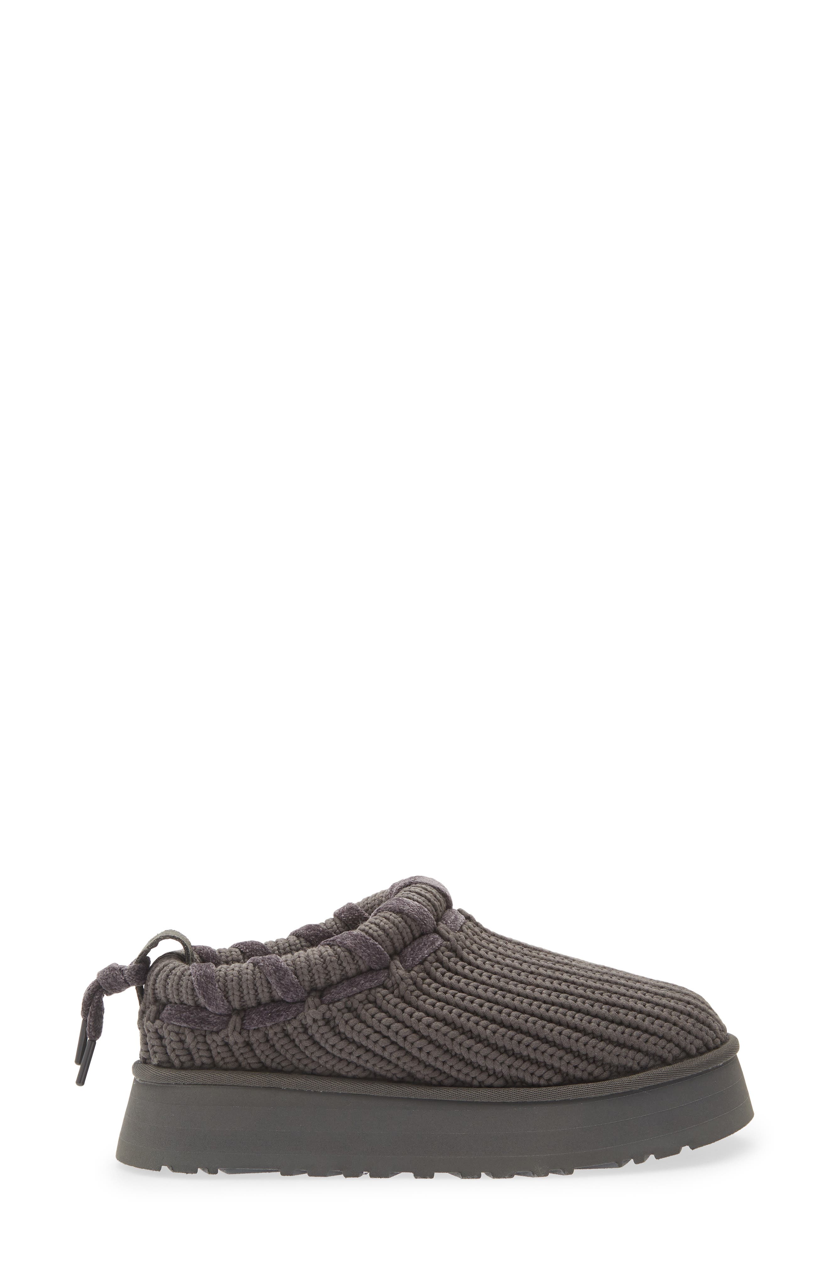 Tazz Whipstitch Knit Slipper, Alternate, color, CHARCOAL