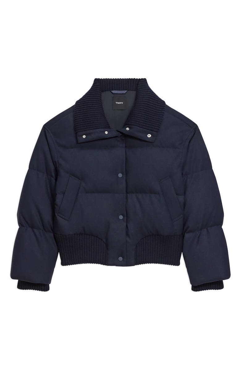 Theory Cozy Collar Puffer Jacket, Alternate, color, Dark Navy