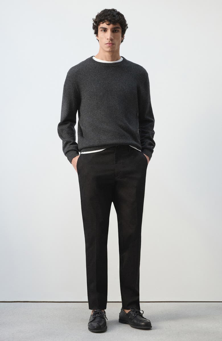 MANGO Dublino Slim Fit Chinos, Alternate, color, Black