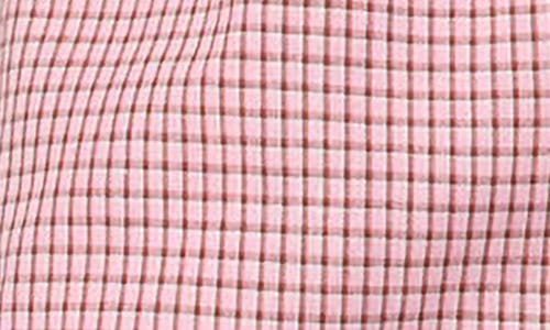 Shop Edikted Vaughn Plaid Lace Trim Shorts