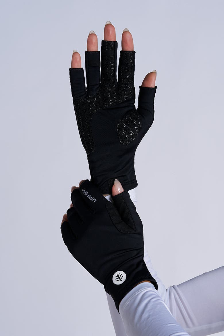 MaxShield Multi-Sport Gloves, UPF 50+ Sun Protection, Alternate, color, Black