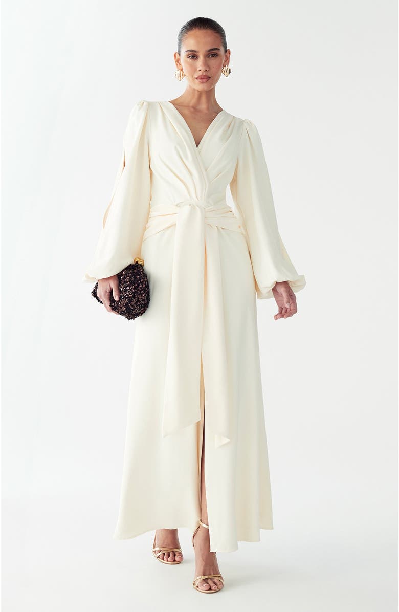 SAVEL Jonah Midi Dress, Alternate, color, Ivory