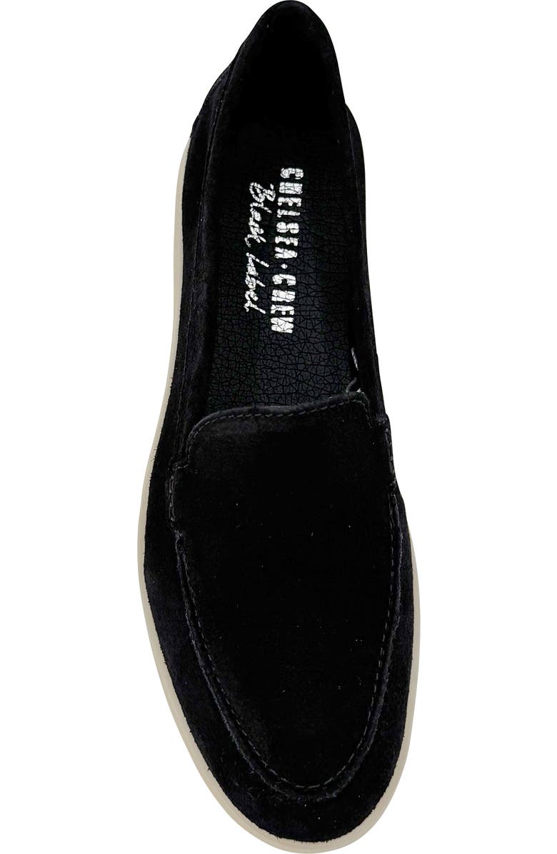 CHELSEA CREW Lama Suede Loafer, Alternate, color, Black