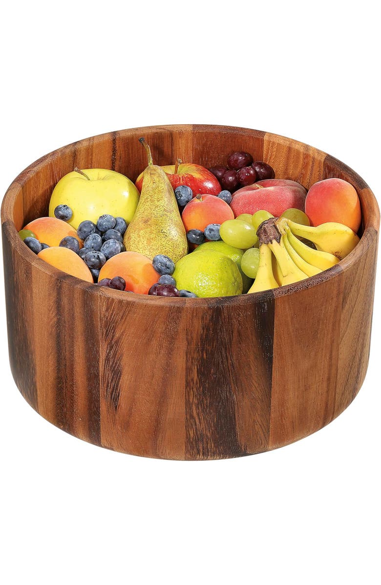 ZASSENHAUS Acacia Wood Salad Serving Bowl, Large, Alternate, color, Brown