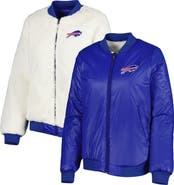 G-III 4HER BY CARL BANKS Women's G-III 4Her by Carl Banks Oatmeal/Royal Buffalo Bills Switchback Reversible Full-Zip Jacket