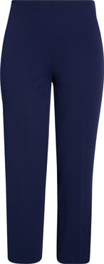 Anne Klein Hollywood Waist Straight Leg Ankle Pull-On Pants