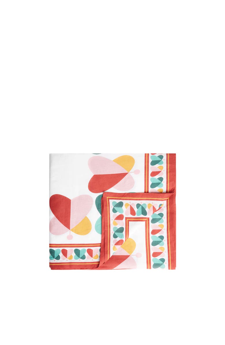 La DoubleJ Medium Tablecloth (180X280) Farfalle Ring Multicolor, Main, color, Farfalle Ring Multicolor