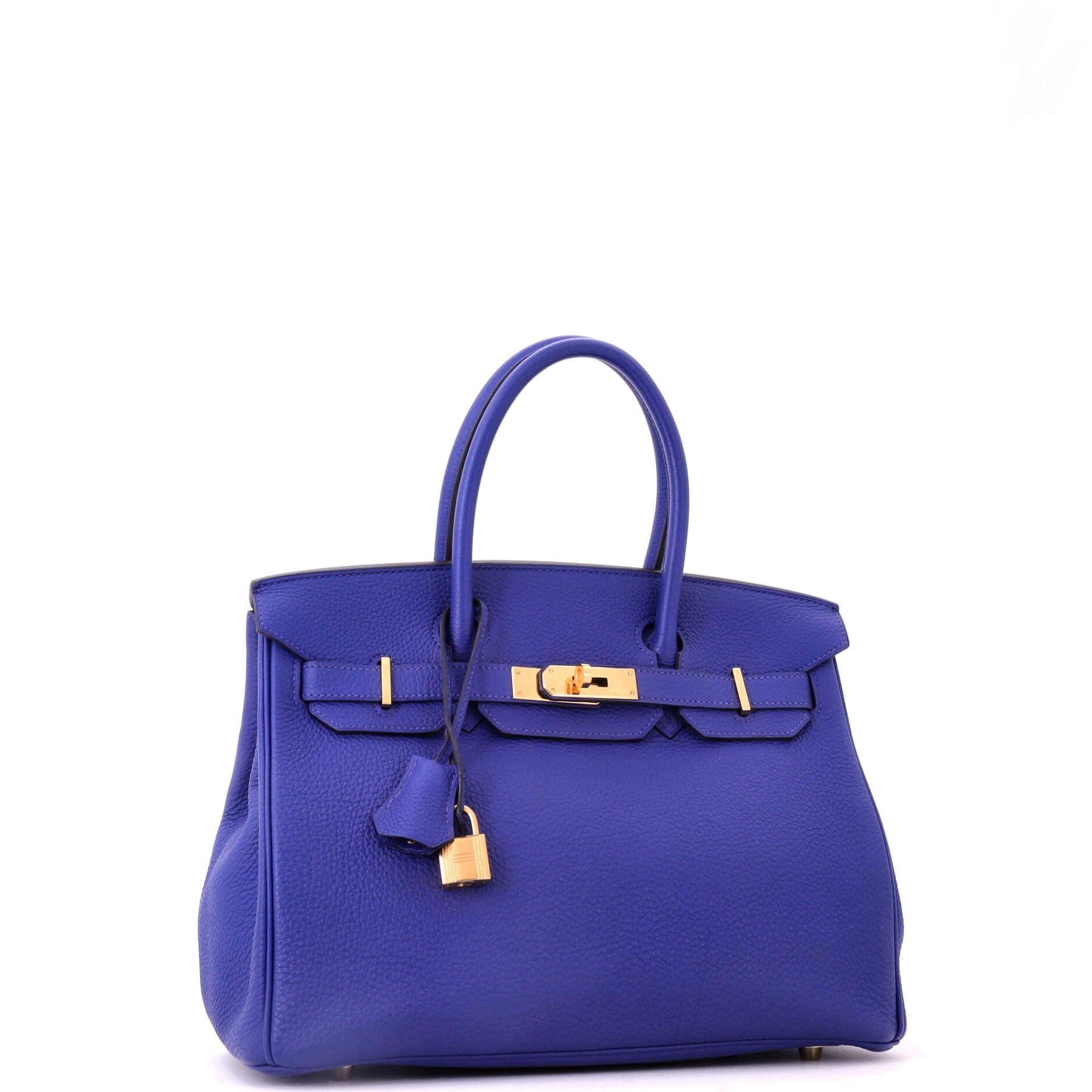 Birkin Handbag Blue Togo with Gold Hardware 30, Alternate, color, Blue
