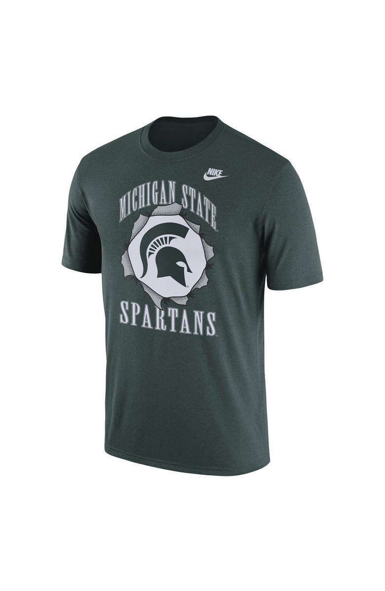 Nike Men's Nike Green Michigan State Spartans Campus Back to School T-Shirt, Alternate, color, 