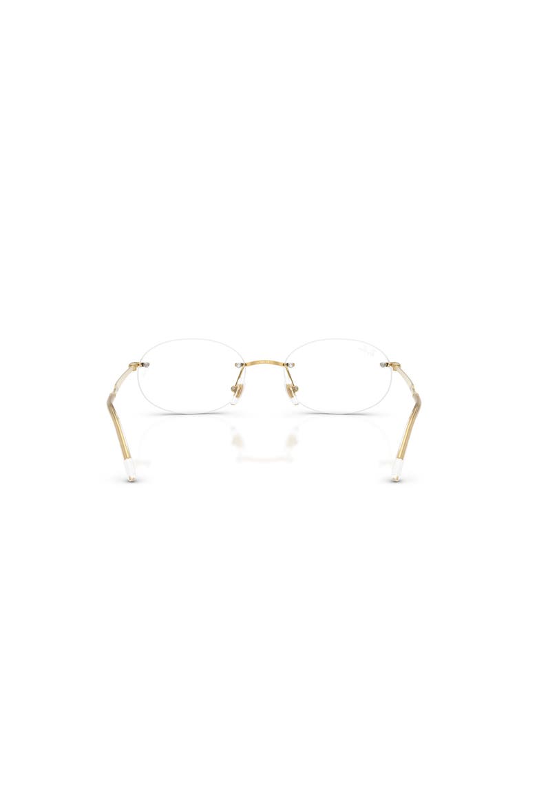 50mm Oval optical glasses, Alternate, color, Gold