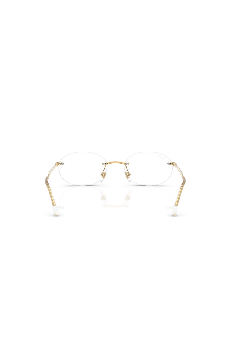 Ray-Ban 52mm Oval optical glasses, Alternate, color, Gold