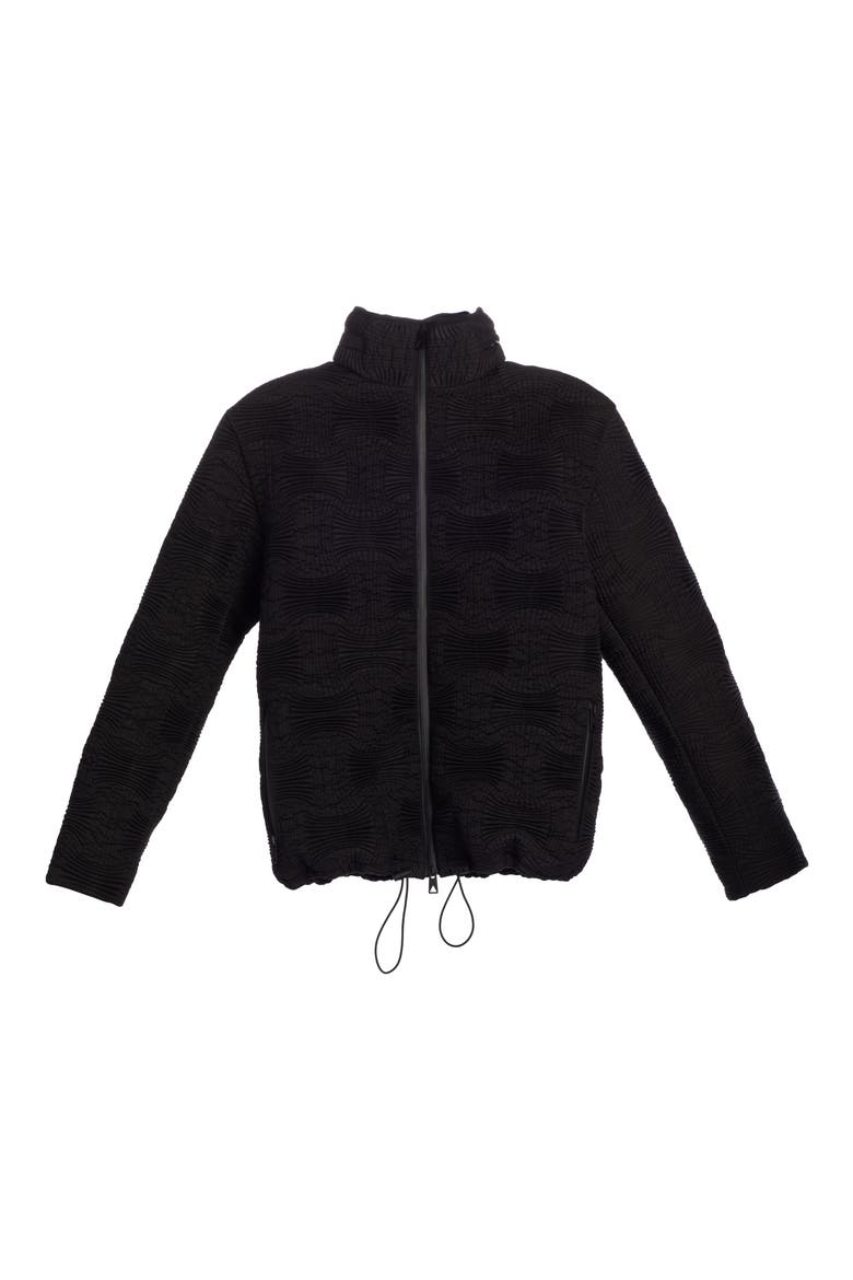 Crosshatch Nylon Puffer Jacket, Alternate, color, FONDANT