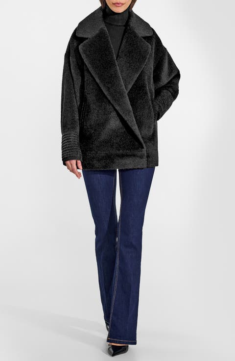 Bouclé Wool & Alpaca Blend Short Coat