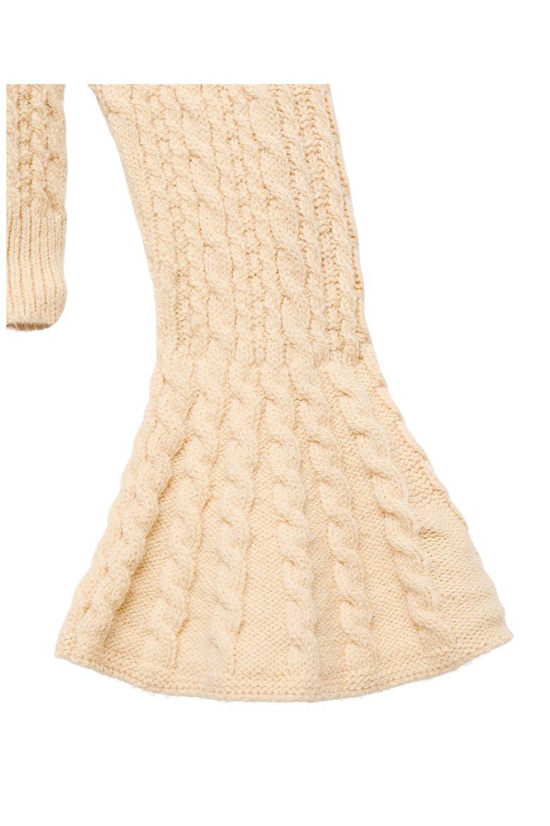 Cable Stitch Sweater, Alternate, color, PASTEL YELLOW