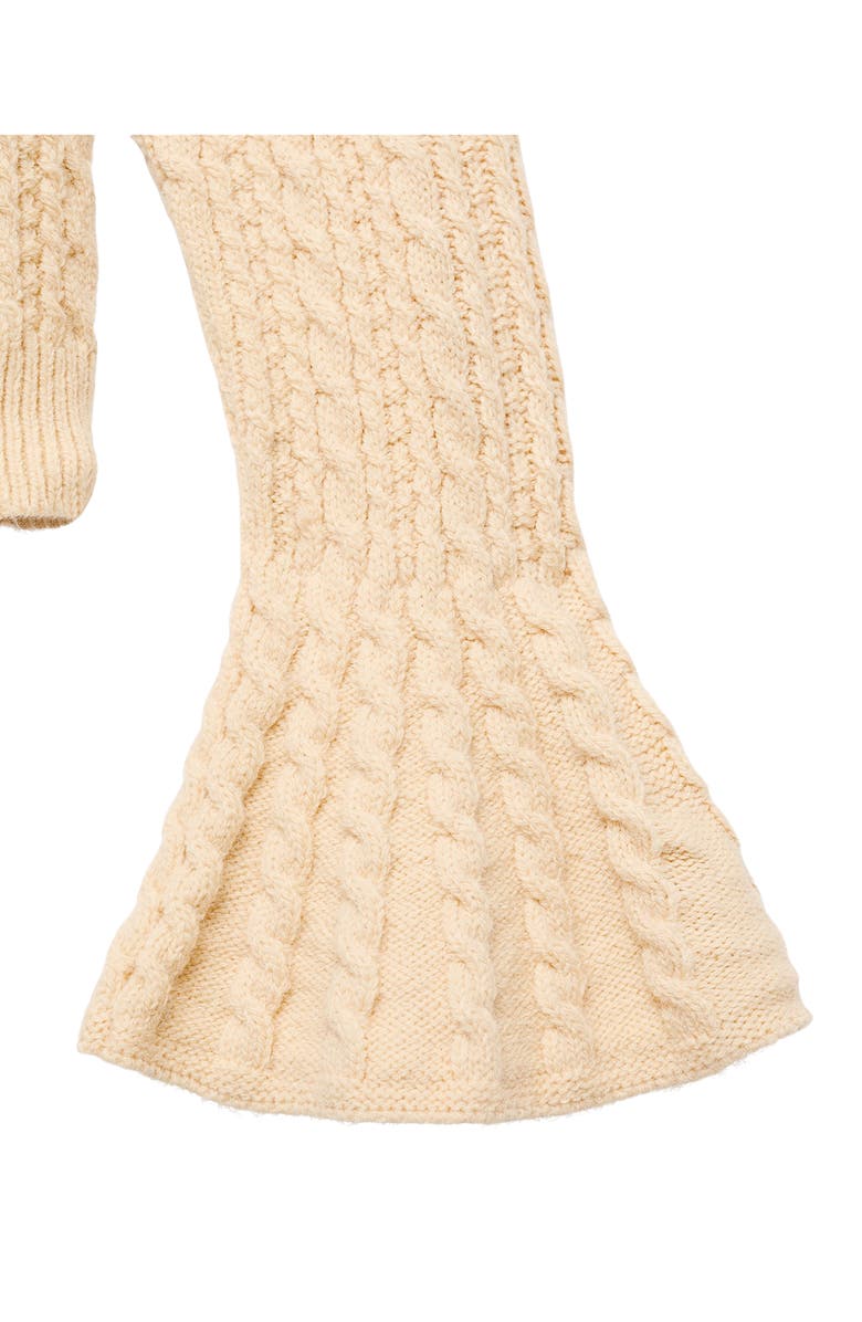 MANGO Cable Stitch Sweater, Alternate, color, Pastel Yellow