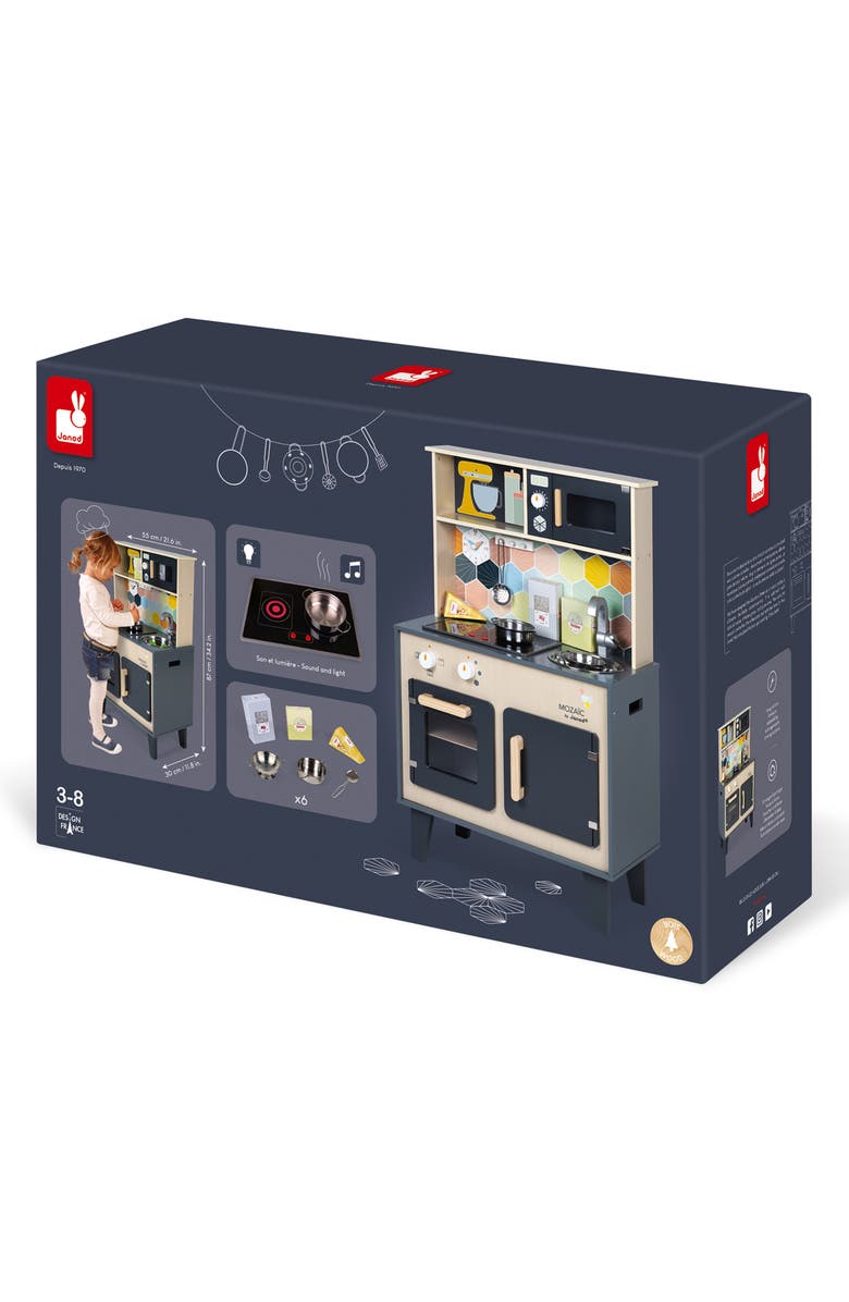 Janod Mosaic Kitchen Playset, Alternate, color, Grey