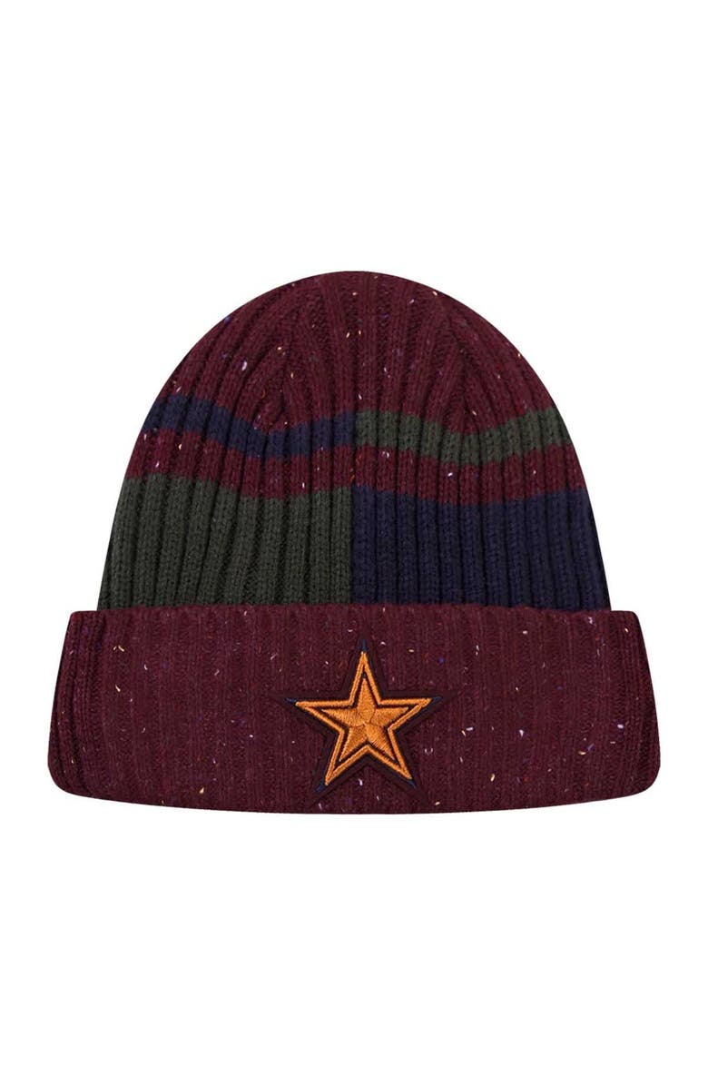 PRO STANDARD Men's Pro Standard Burgundy Dallas Cowboys Speckled Cuffed Knit Hat, Main, color, Burgundy