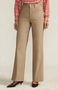 Lands' End High Rise 5 Pocket Wide Leg Chino Pants