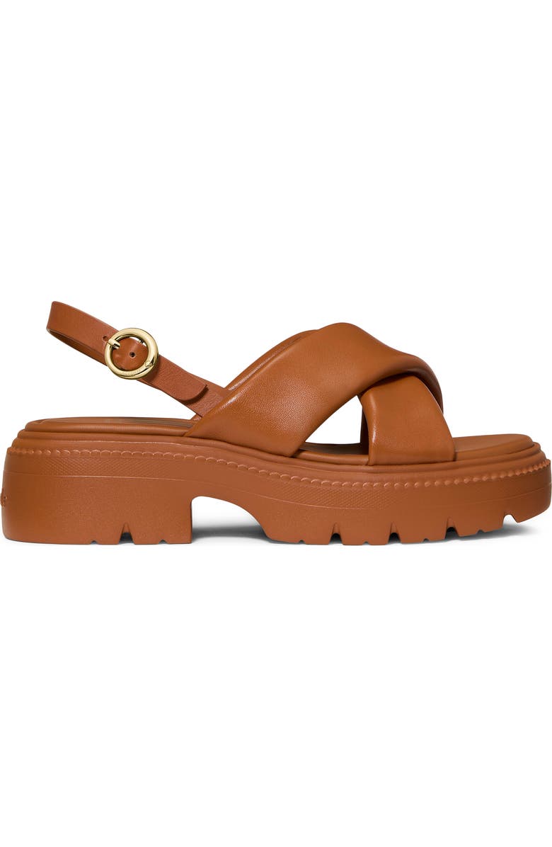 Kate Spade New York slingback platform sandal, Alternate, color, Saddle