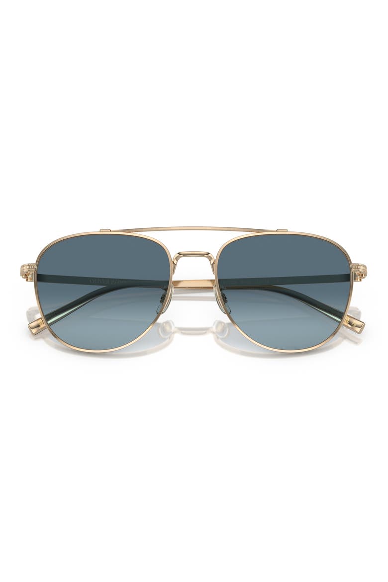 Rivetti 55mm Gradient Pilot Sunglasses, Main, color, BLUE GRADIENT