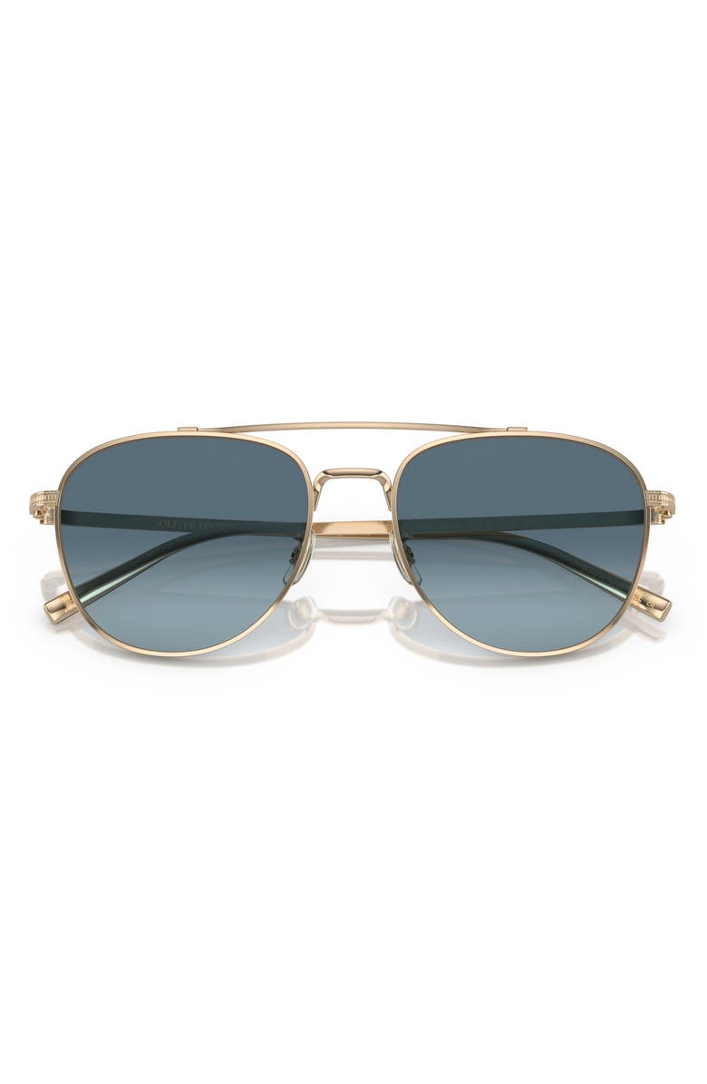 Oliver Peoples Rivetti 55mm Gradient Pilot Sunglasses, Main, color, Blue Gradient