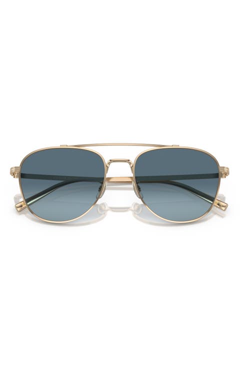 Rivetti 55mm Gradient Pilot Sunglasses