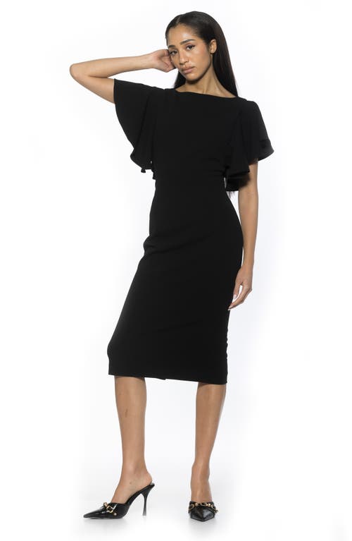 Alexia Admor Luna Crewneck Sheath Dress In Black