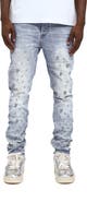 PURPLE BRAND Mono Stars Tuffetage Low Rise Skinny Jeans
