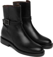 NeroGiardini Buckle Leather Bootie