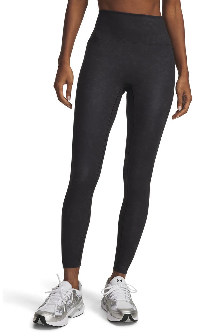 Meridian Suede Effect Ankle Leggings, Main, color, BLACK / / BLACK