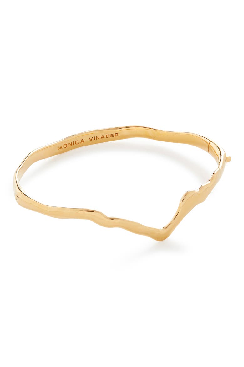 Wishbone Bangle Bracelet, Main, color, 18CT GOLD VERMEIL ON STERLING