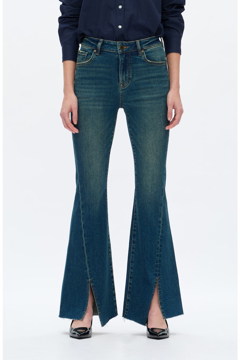 High Waist Flare Jeans, Main, color, VINTAGE BLUE