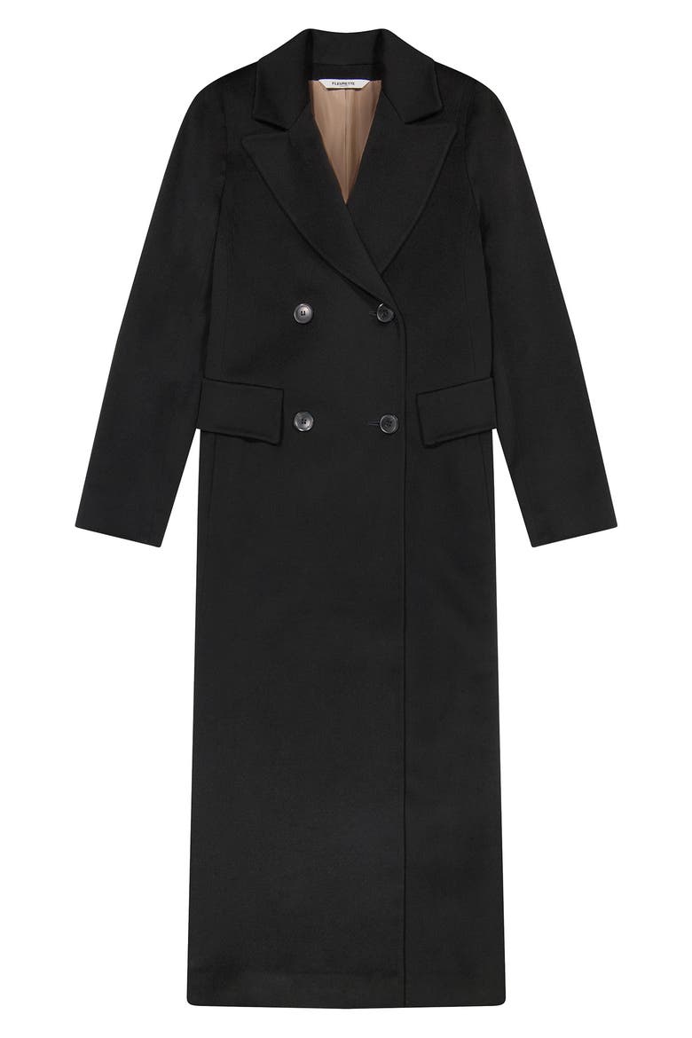 Blake Cashmere A-Line Coat, Alternate, color, BLACK