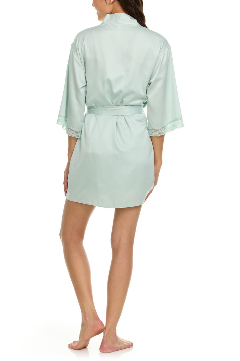 Sonia Satin Charmeuse 3-Piece Pajama Set, Alternate, color, CELEDON