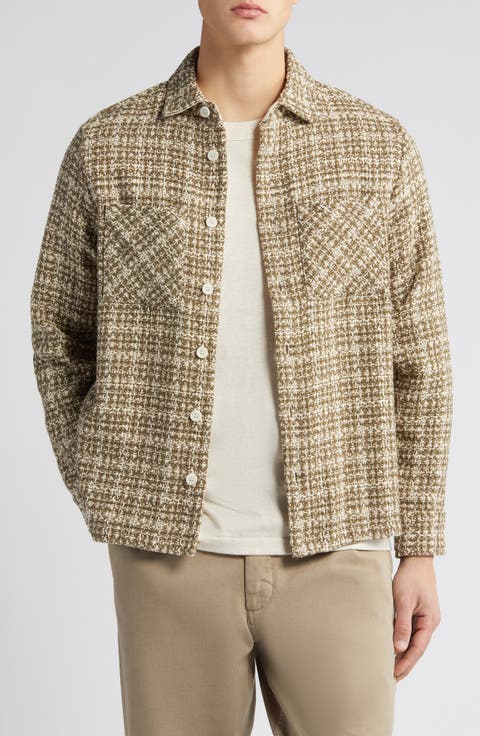 Whiting Mercer Check Button-Up Overshirt