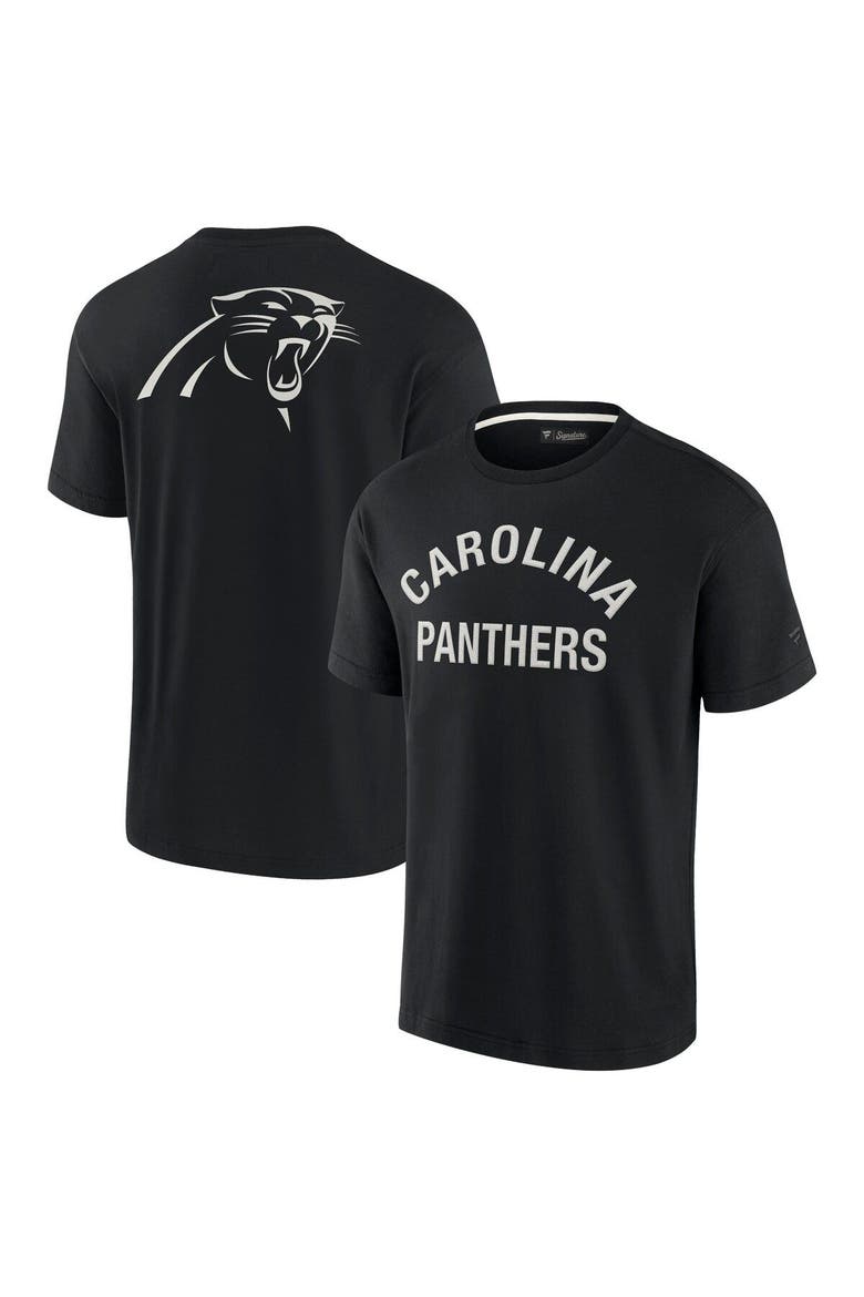 Unisex Fanatics Signature Black Carolina Panthers Elements Super Soft Short Sleeve T-Shirt, Main, color, Black