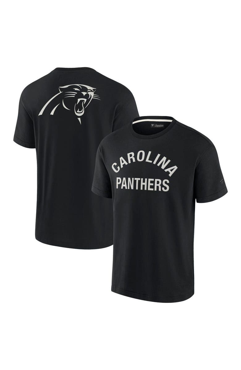Fanatics Signature Unisex Fanatics Signature Black Carolina Panthers Elements Super Soft Short Sleeve T-Shirt, Main, color, Black