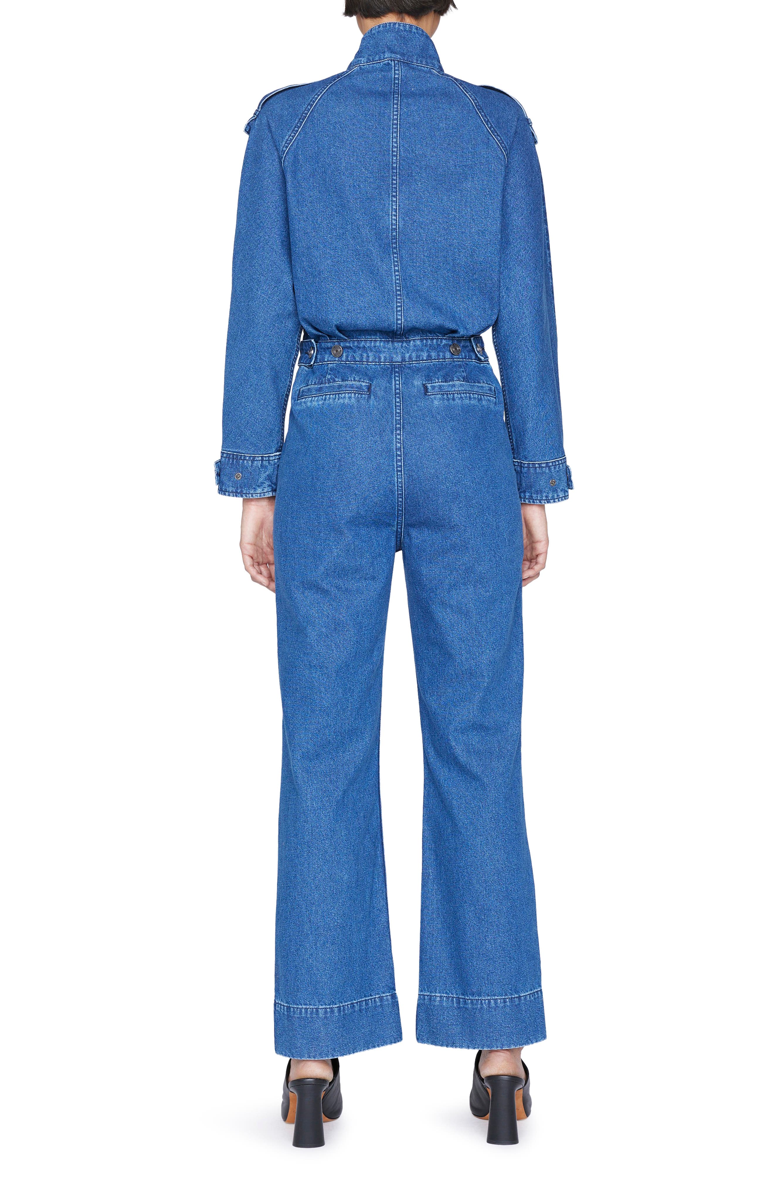 Cinch Denim Jumpsuit - image 2