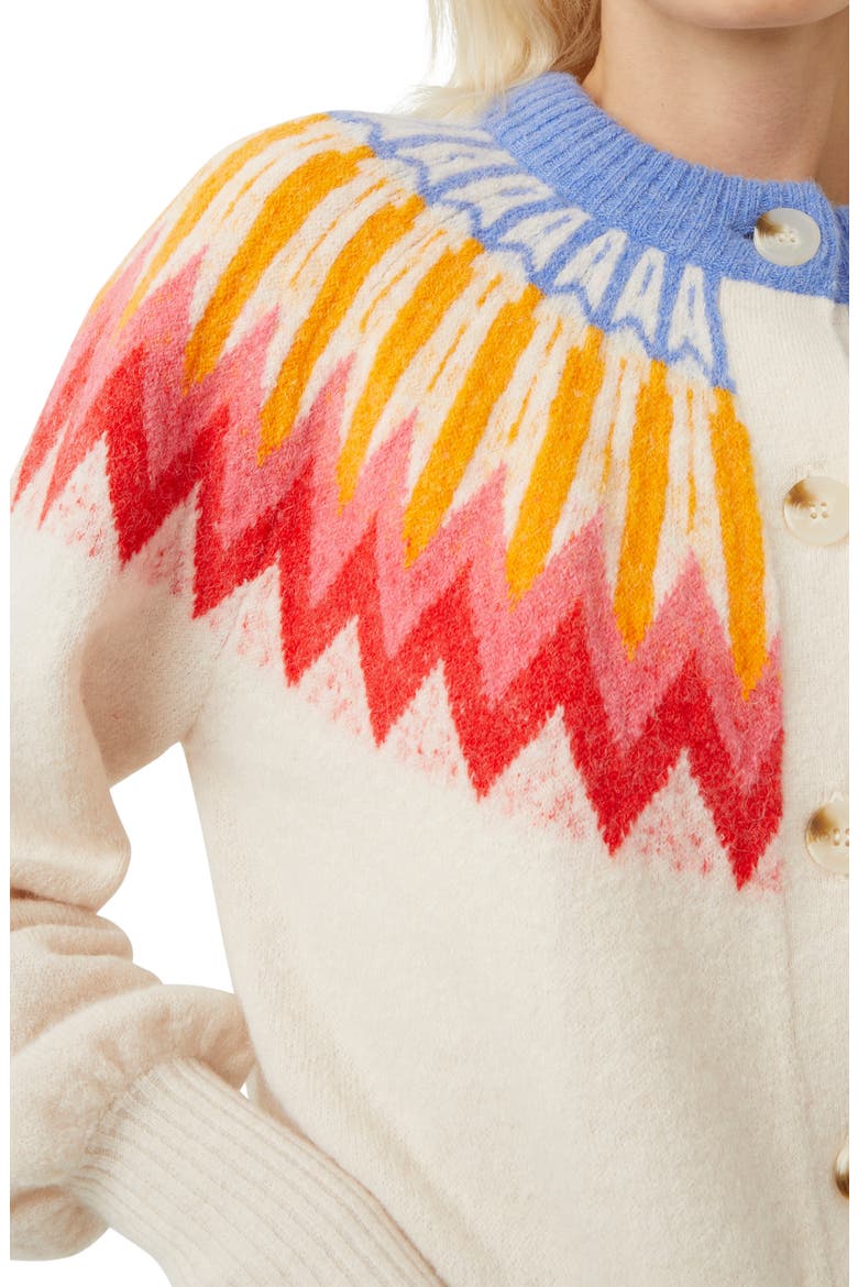 Neya Fair Isle Cardigan, Alternate, color, CLASSIC CREAM MULTI