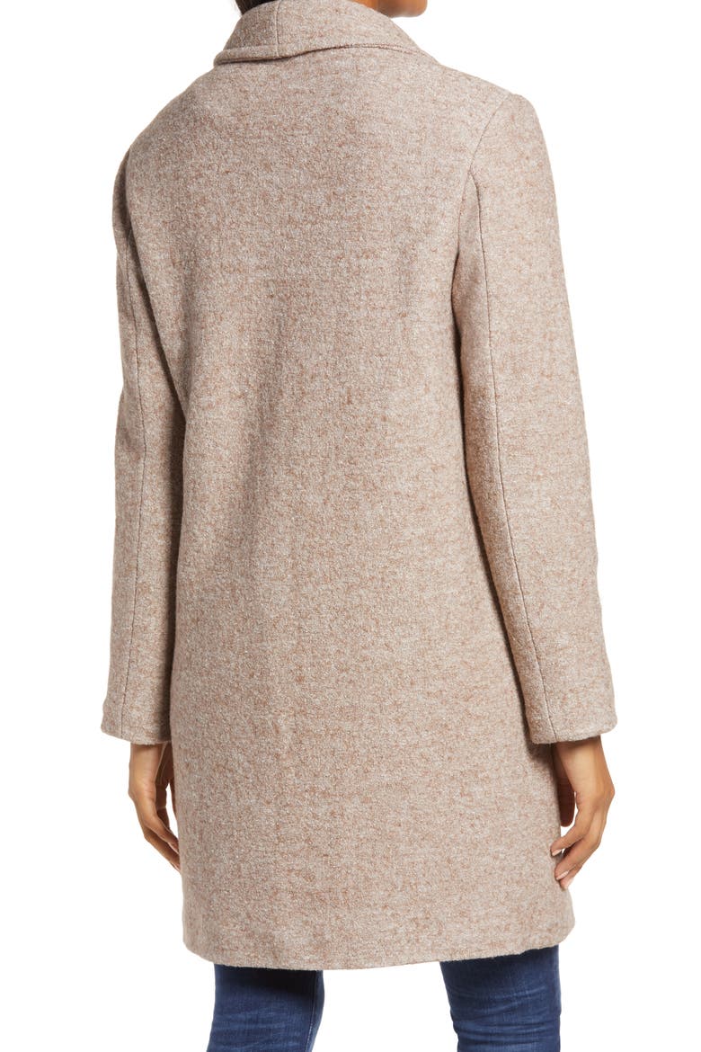 Double Breasted Wool Blend Coat, Alternate, color, TAUPE