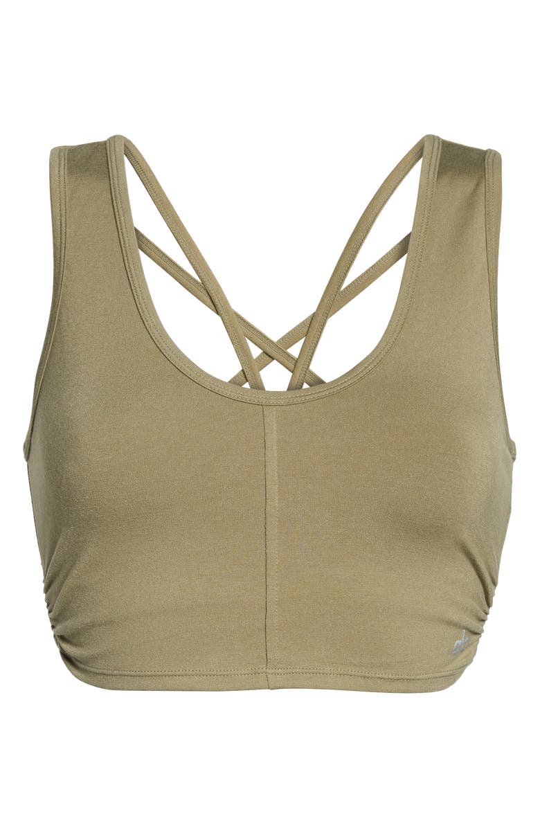 Alo Delicate Twisted Sports Bra Tank, Alternate, color,
