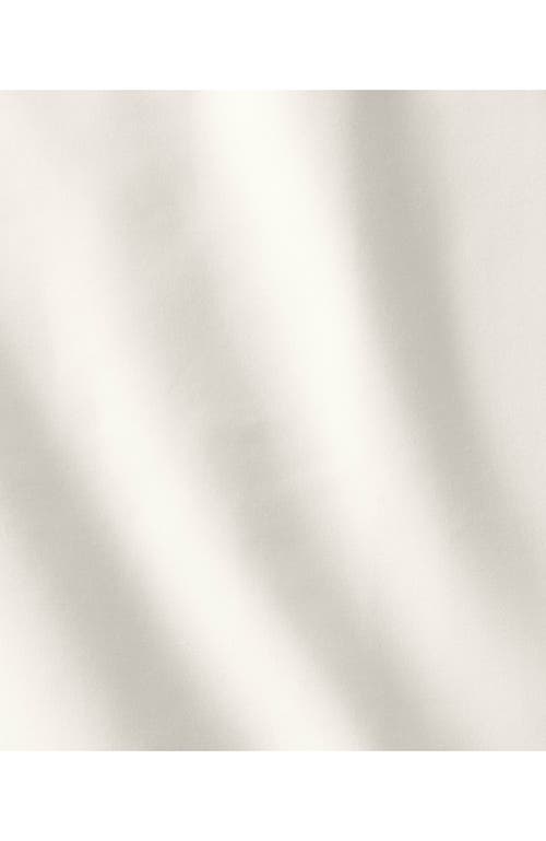 Lands' End 400 Thread Count Premium Supima Cotton No Iron Sateen Duvet Bed Cover In Ivory