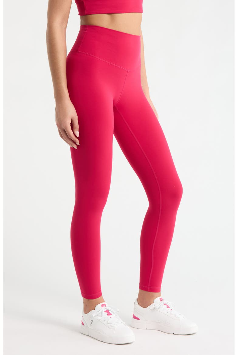 Studio Luxe High Waist 7/8 Leggings, Alternate, color, RED CERISE
