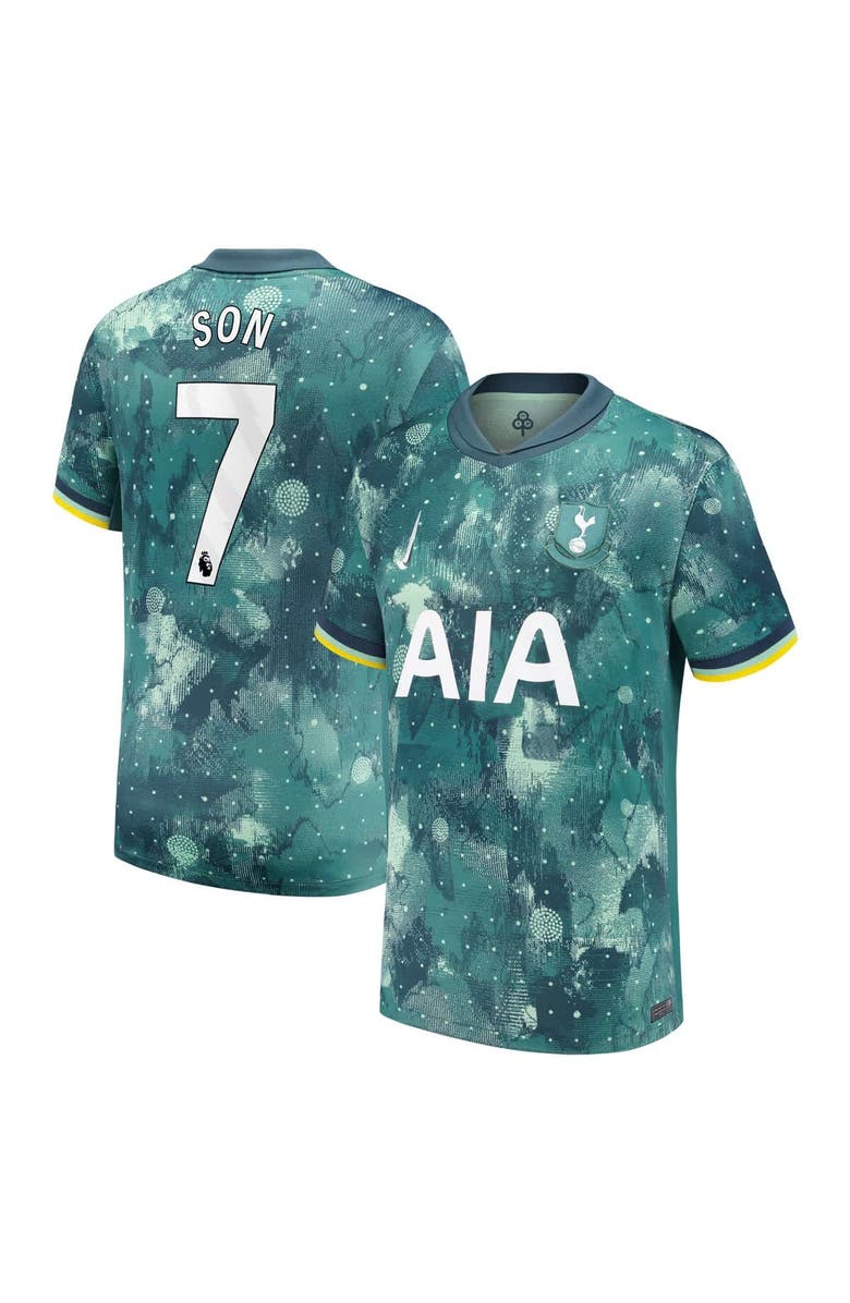 Nike Men's Nike Son Heung-Min Green Tottenham Hotspur 2024/25 Third Replica Player Jersey, Main, color,